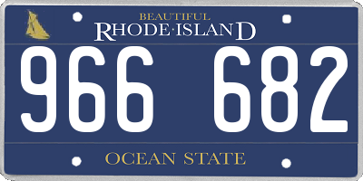 RI license plate 966682