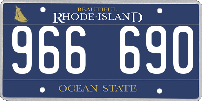 RI license plate 966690