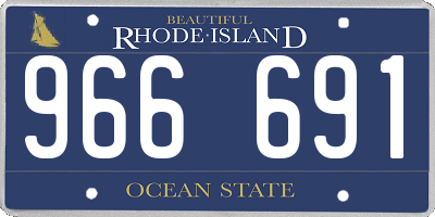 RI license plate 966691