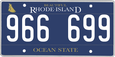 RI license plate 966699