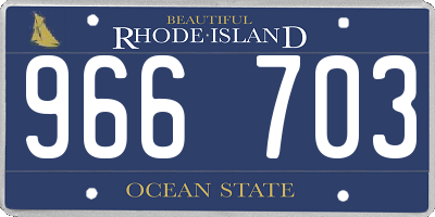 RI license plate 966703