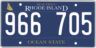 RI license plate 966705