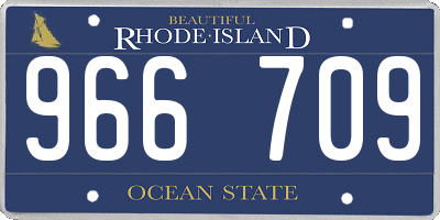 RI license plate 966709