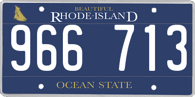 RI license plate 966713