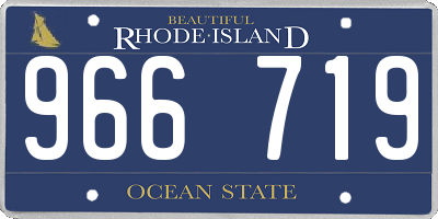 RI license plate 966719