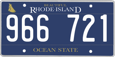 RI license plate 966721
