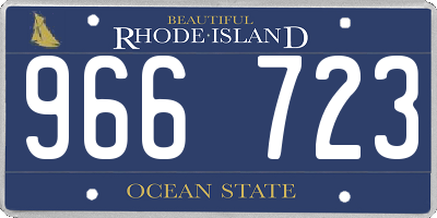 RI license plate 966723