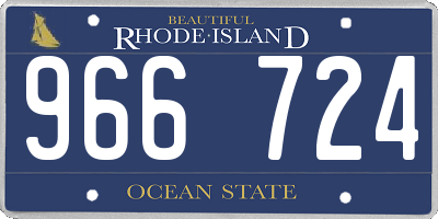 RI license plate 966724