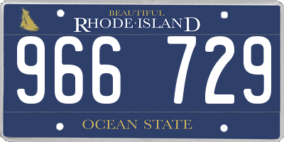 RI license plate 966729