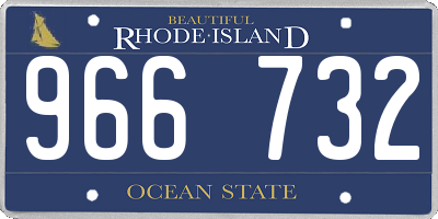 RI license plate 966732