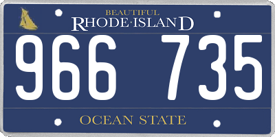 RI license plate 966735