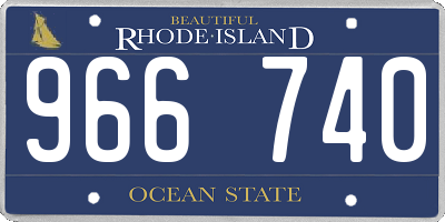 RI license plate 966740