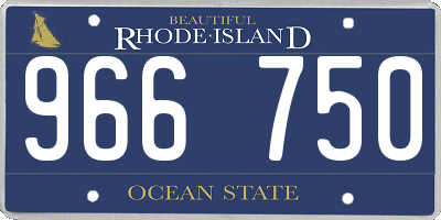 RI license plate 966750