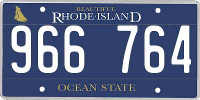 RI license plate 966764