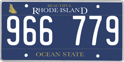 RI license plate 966779