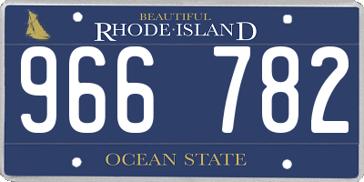RI license plate 966782