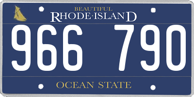 RI license plate 966790