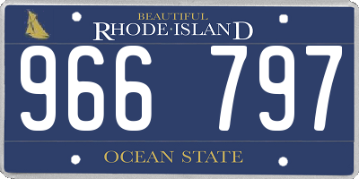 RI license plate 966797