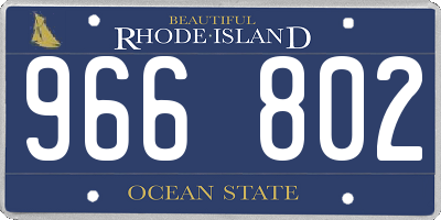 RI license plate 966802