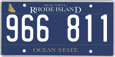 RI license plate 966811