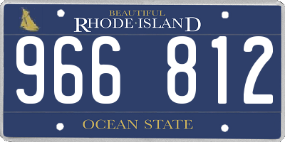 RI license plate 966812