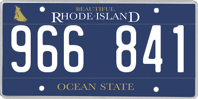 RI license plate 966841