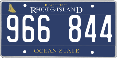 RI license plate 966844