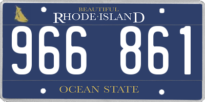 RI license plate 966861