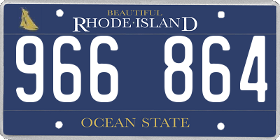 RI license plate 966864