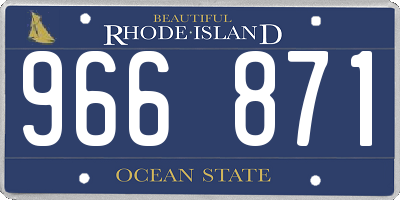 RI license plate 966871
