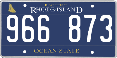 RI license plate 966873