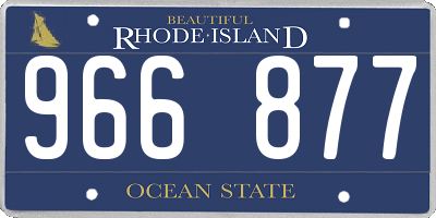 RI license plate 966877
