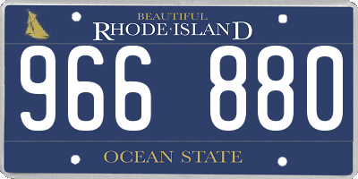 RI license plate 966880