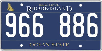 RI license plate 966886