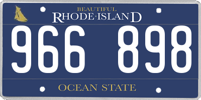 RI license plate 966898