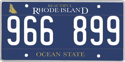 RI license plate 966899
