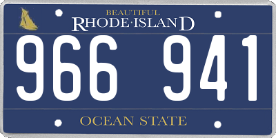 RI license plate 966941