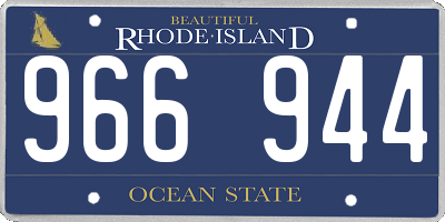 RI license plate 966944