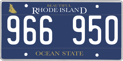RI license plate 966950
