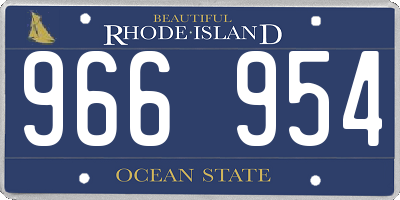 RI license plate 966954