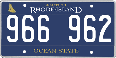 RI license plate 966962