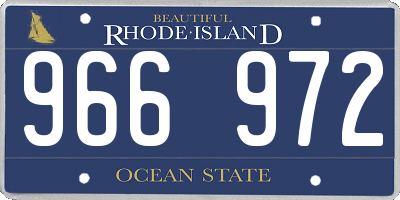 RI license plate 966972