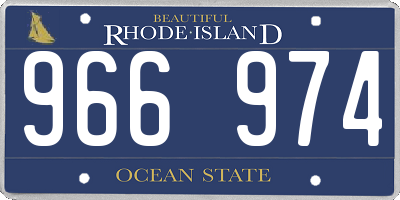 RI license plate 966974