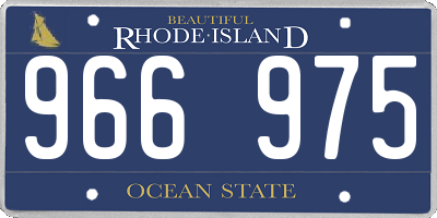 RI license plate 966975