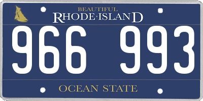 RI license plate 966993