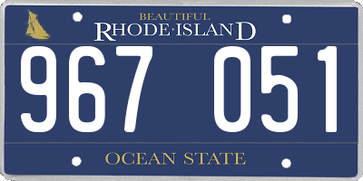 RI license plate 967051