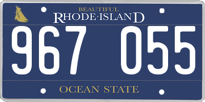RI license plate 967055
