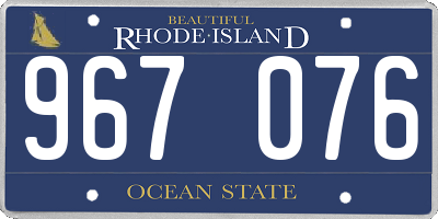 RI license plate 967076