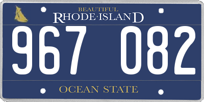 RI license plate 967082