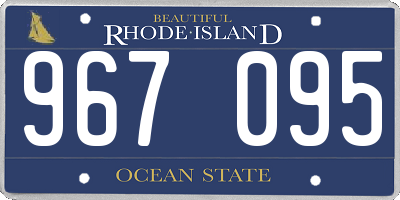 RI license plate 967095